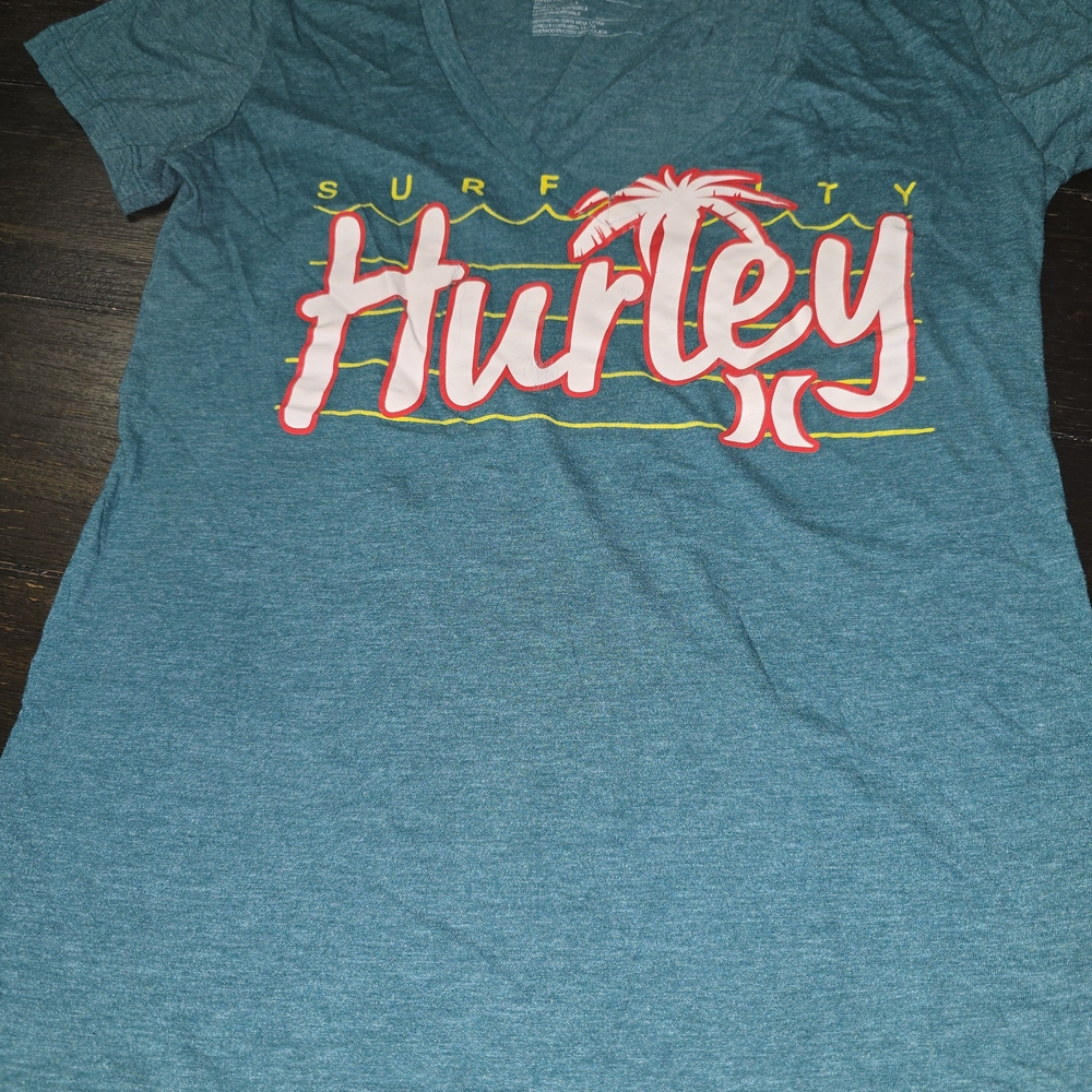 Hurley Teal Graphic T-Shirt